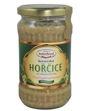 Interfood Horcica 2 Pack Mix - Pelnotuczna Czech Mustard 350g & Kremska Czech Mustard 350g - Buy Online on GoSupps.com