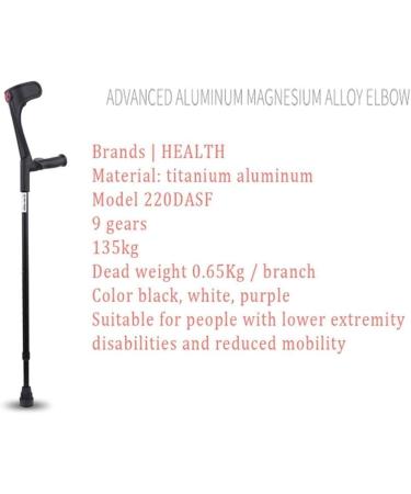 ATHUAHLR Forearm Crutches Adjustable Aluminum Alloy Forearm Crutch Open Cuff Crutches Elbow Crutches 10 Stops Adjustable in Height Lightweight and Easy Carry for Men/Women with Comfortable Grip - Buy Online on GoSupps.com