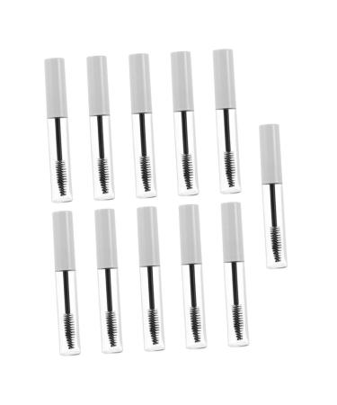 SOESFOUFU 11pcs Eyelash Tube Clear Eyelash Wand Tube Tubes Vials Mascara Bottle Mascara Tube White Plastic