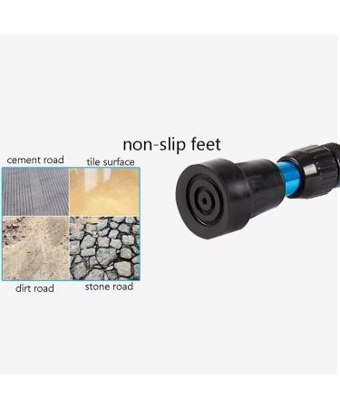 Adult Armpit Crutches Aluminum Foldable Canes Open Cuff Adjustable Walking Sticks for Women Men Seniors/1Pcs Lucky Star - Buy Online on GoSupps.com