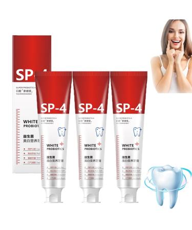 SP-4 toothpaste SP-4 probiotic toothpaste 100g tooth-up toothpaste SP-4 lightening toothpaste complete dental care tooth bumpers fresh breath (3PC)