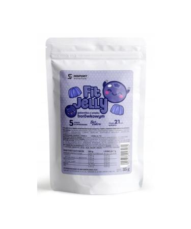Insport Nutrition - Fit Jelly - Sugar -free jelly - low in calories - no fat and no carbohydrates - high protein content - powder - (35g blueberry) blueberry 35 g (1 Pack)