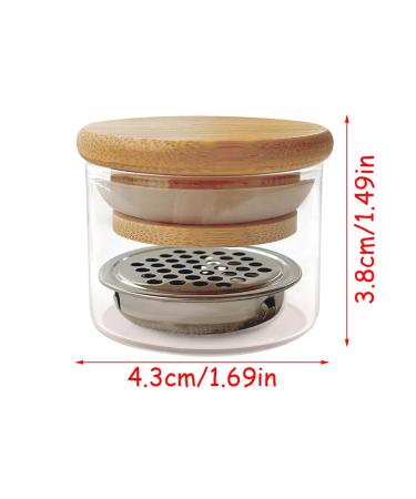 Portable Nail Brush Cleaner Cup - Acrylic Dappen Dish with Lid for Easy Cleaning | Ideal for Nail Art Sequins & Glitter Dust - Buy Online on GoSupps.com