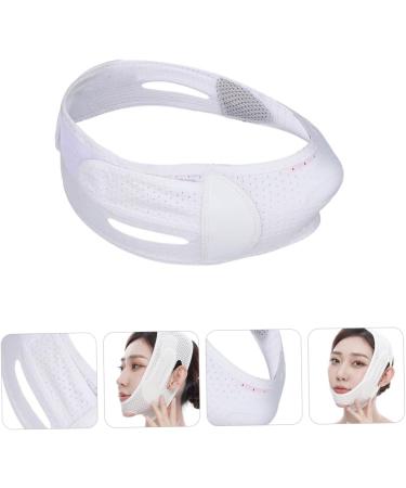 DOITOOL 1pc Face Shaping Belt Facial Slimming Chin Lift Belt Professional -lift Strap V Line Lifting Belt Facial Beauty Supply Women v Line Strap White Far Fabric - Buy Online on GoSupps.com