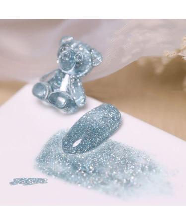 15ml UV Varnish Lacquer Soak Off Gel Nail Art Gel Nail Polish Gel Phototherapy Glue Broken Diamond Glitter Gel - (Color: 6)