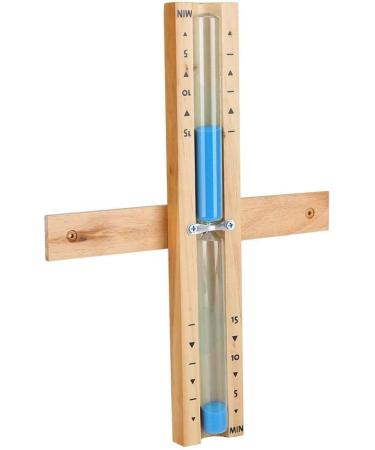 Lukasz 15 Minute Timer Sauna Hourglass - Blue Rotating Sand Timer Countdown Clock for Perfect Timing - Buy Online on GoSupps.com