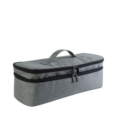 Xeodaun Double Layer Travel Hair Dryer Organizer Curling Wand Bag Hair Dryer Accessories Storage Bag for