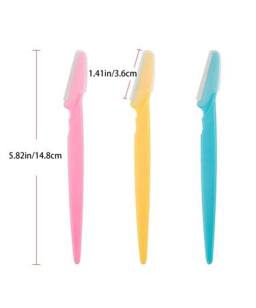 Facial Razor for Women - 6PC Eyebrow Dermaplaning Tool Set | Precision Eyebrow Shaving Razors in Pink - Buy Online on GoSupps.com