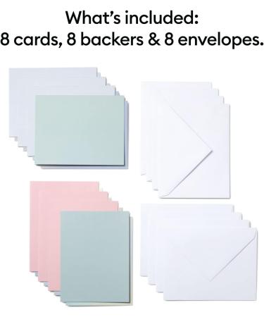 Cricut Joy Cutaway Cards Pastels Sampler Double Pack with 2x2 Card Mat - DIY Custom Design for Birthdays, Weddings, and More - Buy Online on GoSupps.com