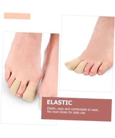 Silicone Gel Toe Protectors - 2 Pairs | Toe Sleeves for Little Toe | Fabric Sleeve Covers - 4x2.5cm - Buy Online on GoSupps.com