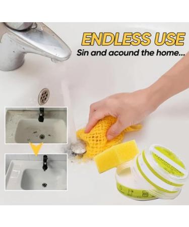 Eco-Friendly Cleaning Stone Paste Cleaning Pebble Stone Shower Floor Paste Cleaning Stone Paste with Sponge Multi Purpose Cleaning Stone Paste for Bathroom Kitchen Home Cleaning - Buy Online on GoSupps.com