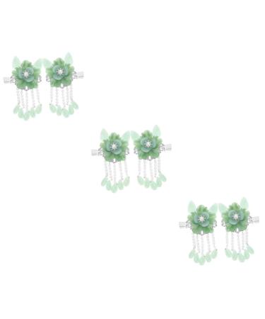 FOMIYES 3 Pairs Antique pair clip bride hair clip bill hair clips for women vintage hair clips hair accessories kimono hair barrettes hair bedazzler flower hair clip vintage hairpins