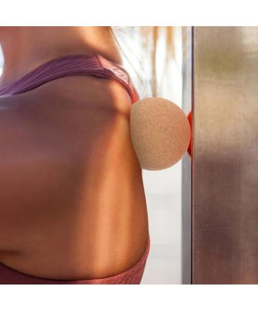 Inoomp 2 Cork Massage Ball for Deep Tissue Myofascial & Foot Therapy - Yoga & Lacrosse Roller - Buy Online on GoSupps.com