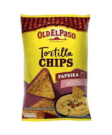 OLD EL PASO - Tortilla Chips Paprika 158G - Pack of 4