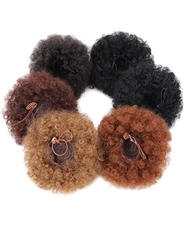 Claw Clip Ponytail Hair Extensions - 8-Inch Synthetic Kinky Straight Ponytail Puff (1BT30) - Natural Look & Easy Attachment - Buy Online on GoSupps.com