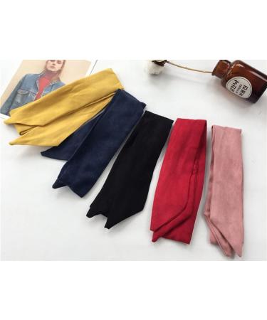 Anawakia Vintage Hair Bow Headband Wire Headband Women Colour Flexible Wire Headbands Hair Accessories (Yellow) - Buy Online on GoSupps.com