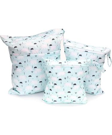 EGURS 3-Piece Diaper Bag Set with Reusable Wet Bag & Organizer - Polar Bear Design for Babies' Diapers & Accessories - Buy Online on GoSupps.com