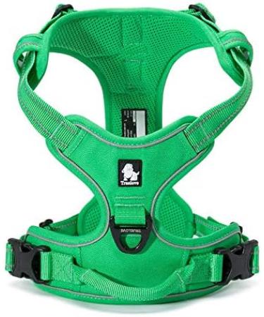 Buy Winhyepet TrueLove No-Pull Dog Harness - Adjustable & Reflective with Control Handle for Small Medium & Large Dogs - TLH5651 L Grass Green - Buy Online on GoSupps.com