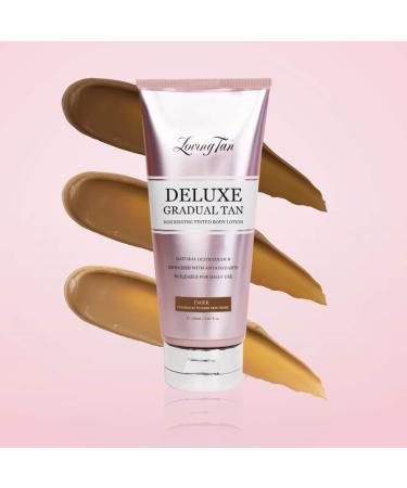 Loving Tan Deluxe Gradual Tan (Dark) - Buildable & Natural Sun-Kissed Glow - Buy Online on GoSupps.com