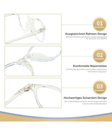 Buy Dollger Blue Light Filter Glasses - Prescription-Free Classic Round Frame Gaming Glasses for Men & Women - Anti-Blue Light in Black Transparent White & Leopard - Buy Online on GoSupps.com