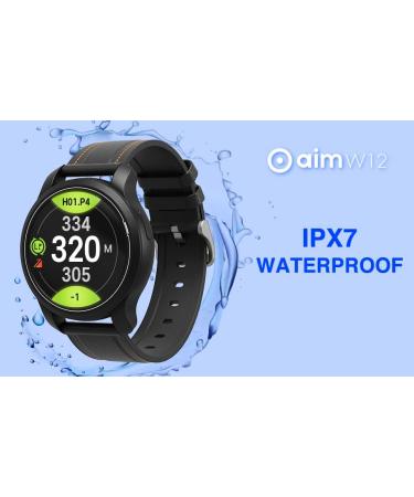 Golf Buddy Aim W12 Premium Full Color Touchscreen Golf GPS Watch - Preloaded with 40,000 Worldwide Courses - Buy Online on GoSupps.com