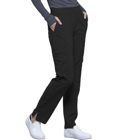 Cherokee Infinity Women's Pull-on Scrub Pants - Performance Stretch - Size Large, Black - Buy Online on GoSupps.com