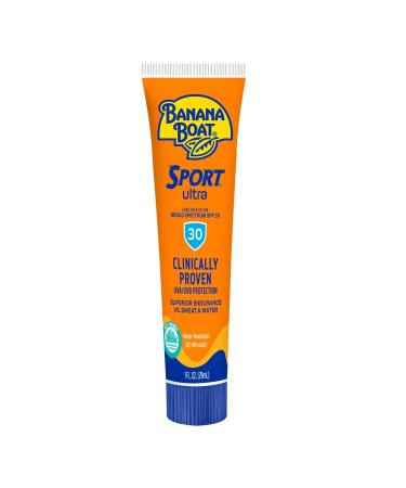 Banana Boat Sport Performance Sunscreen Lotion 30 SPF 1 oz (Pack of 12) - Ultimate Sun Protection for Active Individuals - Buy Online on GoSupps.com