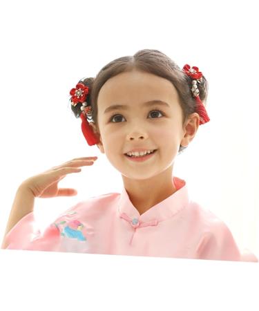 ABOOFAN 2 Pairs Chinese Style Hairpins Tassel Hair Clips Hair Clips for Girls Girl Hair Clips Japanese-style Hairpin Kids Hairpin for New Year Hair Clip for Han Chinese Clothing Bow Tie - Buy Online on GoSupps.com