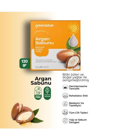 Buy Natural Argan Soap - Nourishing & Refreshing - 120g | International Shipping - Buy Online on GoSupps.com