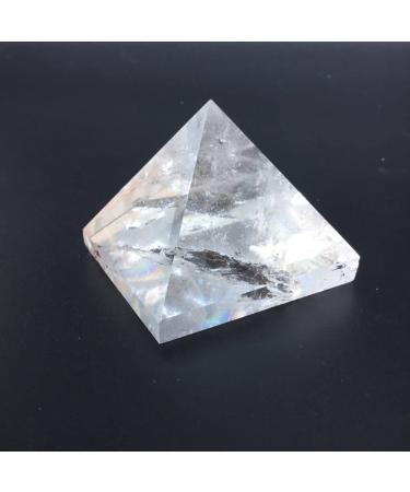 Natural Clear Quartz Crystal Stone Transparent Crystal Pyramid