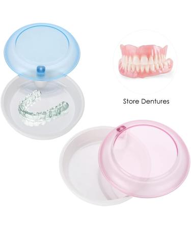 Dnom Dose: Portable Orthodontic Holder Suitcase for Dentures - Sweet Pink Tooth Storage & Cleaning Box - Buy Online on GoSupps.com