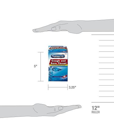 PhysiciansCare 90306 Cough and Sore Throat Cherry Menthol Lozenges 50 Individually Wrapped per Box - Buy Online on GoSupps.com