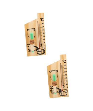 Happyyami 2st sauna-timer desk attachment sauna stone sauna backrest decorative timer timeline clock for the sauna room wooden sauna fan sauna oven thermometer baby room hourglass rotate
