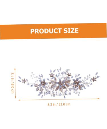 FOYTOKI Headgear Bridal Hair Decor Wedding Headdress Bride Wedding Hair Comb Wedding Headpiece Bridal Headpieces for Wedding Bride Hair Comb Bridal Hair Comb Wedding Hair Accessories - Buy Online on GoSupps.com