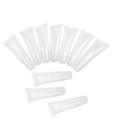 20Pcs Refillable 10ml Mini Clear Lip Gloss Containers for DIY Balm with Syringe - Buy Online on GoSupps.com