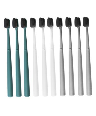 HOMSFOU 10pcs toothbrush portable care brush