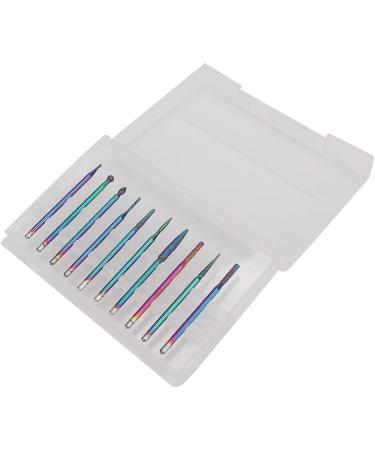 Dekaim Nail Drill Bit Set - 10pcs Tungsten Alloy Nail Drill Bits for Polishing & Manicure/Pedicure Accessories | Type 3 - International Shipping Available - Buy Online on GoSupps.com