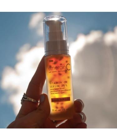 emerginC 20% Vitamin C Facial Serum - Extra Strength for Aging Skin (1 Ounce) - Buy Online on GoSupps.com