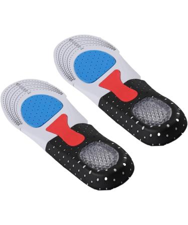 2 Pairs Arch Support Heel Cushion Insert - Breathable Eva Insoles for Basketball & Training - Black Shoe Pads - Buy Online on GoSupps.com
