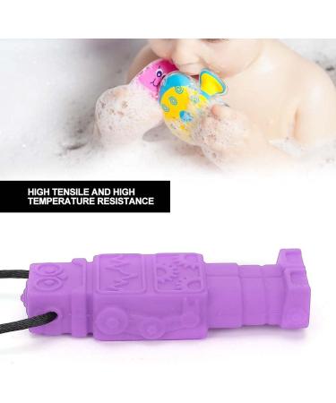 Sensory Chew Necklace - Silicone Robot Teether for Kids and Adults (Purple) - Buy Online on GoSupps.com