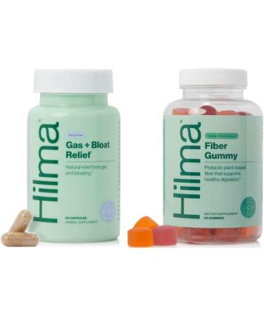 Hilma Natural Gas & Bloating Relief and Prebiotic Fiber Gummies Bundle
