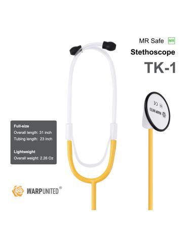 Buy TK-1 Professional MR Safe Stethoscope - Dual Frequency in Lemon Yellow | International Shipping Available - Buy Online on GoSupps.com