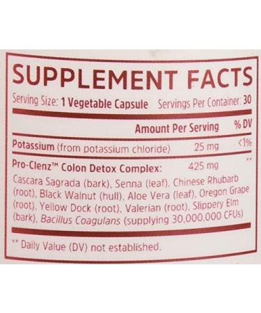 Zhou Pro-Clenz 7-Day Colon Cleanse Detox with Probiotics - 30 Capsules - Buy Online on GoSupps.com