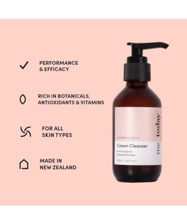 Hydrating Women's Daily Cream Cleanser - 100ml | 9 Essential Nutrients Vitamin C & E Vegan & Natural Ingredients - Buy Online on GoSupps.com