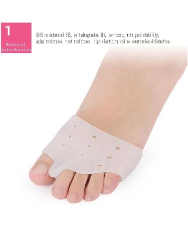 DEAVER Gel Toe Separators - Bunion Corrector & Toe Straightener for Forefoot Pain Relief - Silicone Bunion Splints - Toe Protection - One Pair - Buy Online on GoSupps.com