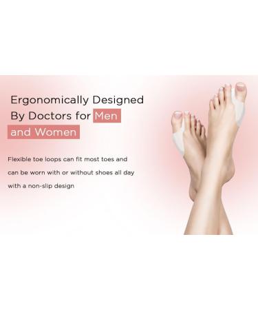 Pedimend Bunion Pain Relief Toe Separator (8PCS) - Bunion Corrector Pads for Hallux Valgus & Hammer Toe - Foot Care for Men and Women - Buy Online on GoSupps.com