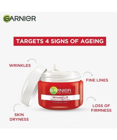 Buy Garnier Skin Naturals Anti-Ageing Cream - Moisturizing & Smoothing Wrinkle Lift | 40g - Ships Worldwide - Buy Online on GoSupps.com