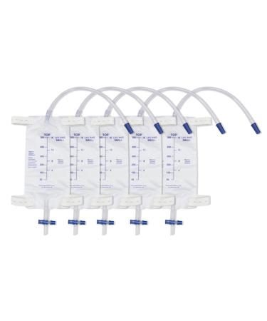 Pack 500ml Leg Bag Urine Drainage Bag Urine Collection Bag Drainage Bag with 2 Straps Anti-Reflux Valve (500ml) - Buy Online on GoSupps.com