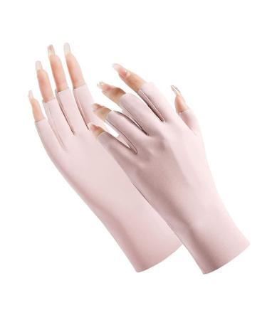 UV Shield Gloves for Gel Manicure Professional Nail Art Skin Care Fingerless Gloves Nail Gloves UV Protection for Manicure Dryer