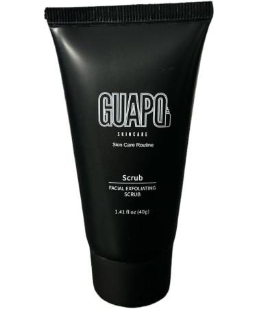 Guapo Skincare - Mens Skincare Routine Facewash Kit 4 Step Regime Including Face Wash Facial Scrub SPF20 Moisturiser and Nightime Lotion - Buy Online on GoSupps.com